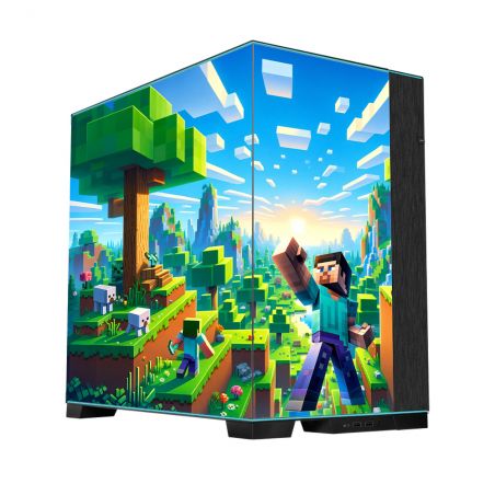 Kit Décoration Electrostatique Boitier PC Lian-Li PC-O11 Dynamic Evo Inspiration Minecraft