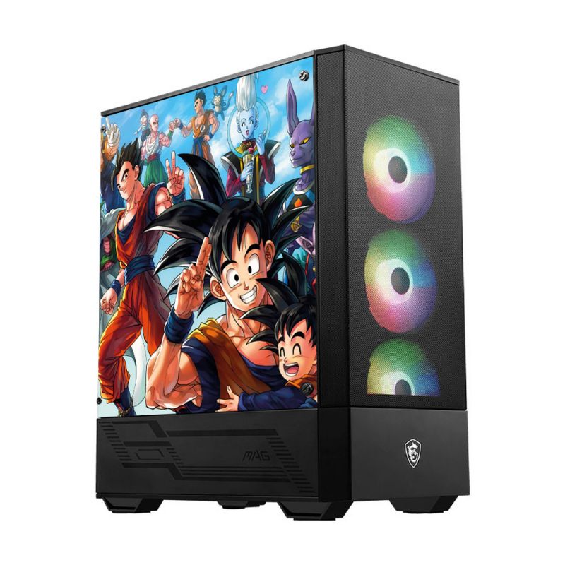 Kit Décoration Electrostatique Boitier PC MSI MAG FORCE Dragon Ball Mythique
