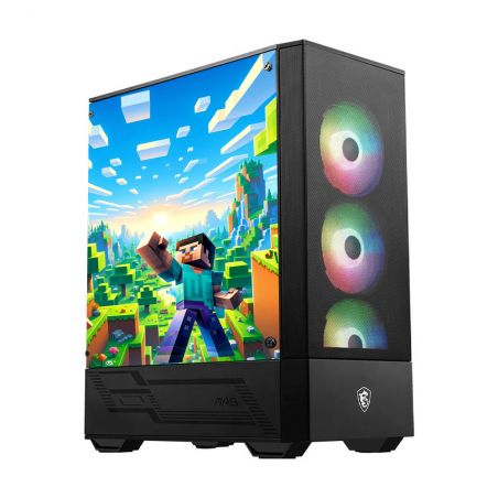 Kit Décoration Electrostatique Boitier PC MSI MAG FORCE Inspiration Minecraft