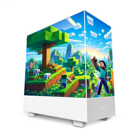 Kit Décoration Electrostatique Boitier PC NZXY H5 Elite Inspiration Minecraft