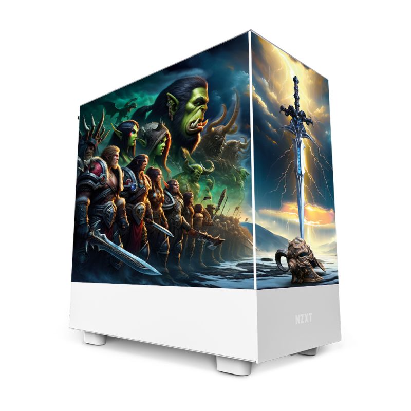 Kit Décoration Electrostatique Boitier PC NZXY H5 Elite Inspiration Warcraft