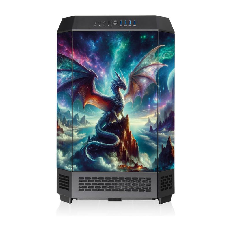 Kit Décoration Electrostatique Boitier PC Thermaltake The Tower 300 Dragon