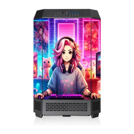 Kit Décoration Electrostatique Boitier PC Thermaltake The Tower 300 Gameuse