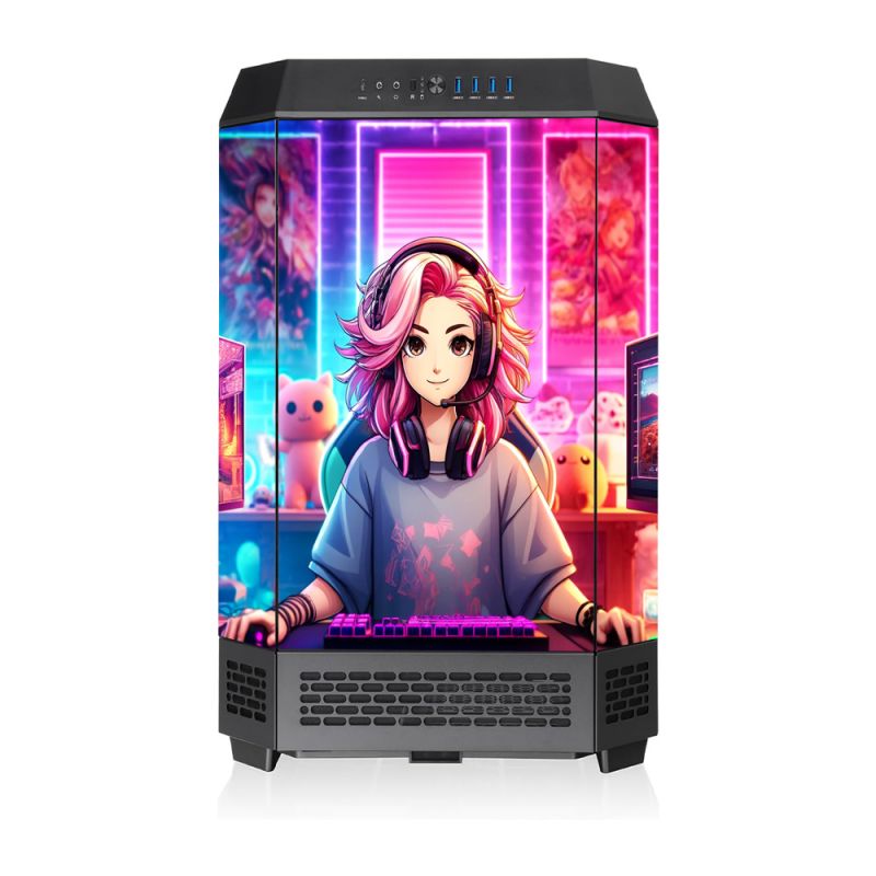 Kit Décoration Electrostatique Boitier PC Thermaltake The Tower 300 Gameuse