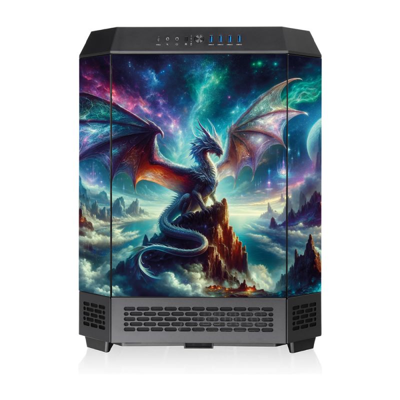 Kit Décoration Electrostatique Boitier PC Thermaltake The Tower 600 MID Dragon