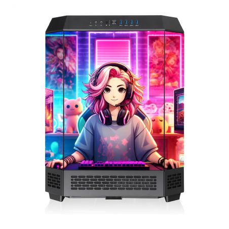 Kit Décoration Electrostatique Boitier PC Thermaltake The Tower 600 MID Gameuse