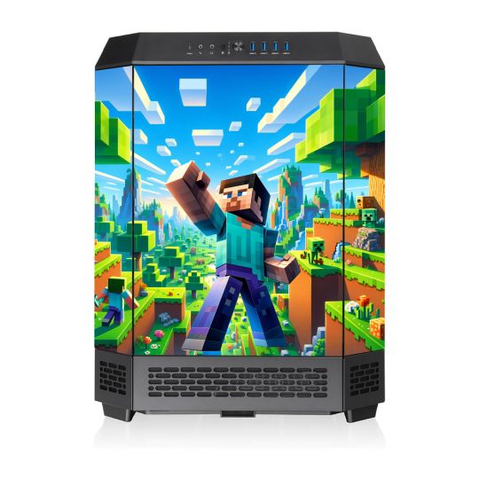 Kit Décoration Electrostatique Boitier PC Thermaltake The Tower 600 MID Inspiration Minecraft