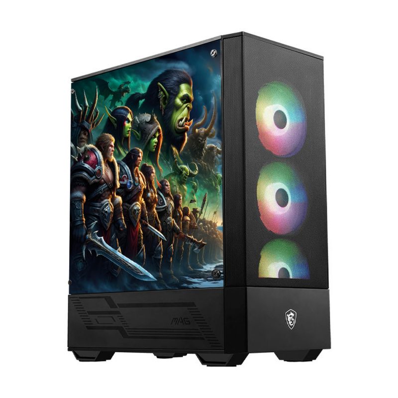 Kit Décoration Electrostatique Boitier PC MSI MAG FORCE Inspiration Warcraft