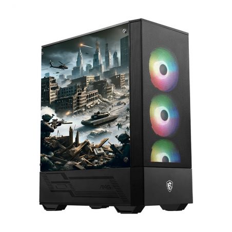 Kit Décoration Electrostatique Boitier PC MSI MAG FORCE Inspiration Warzone