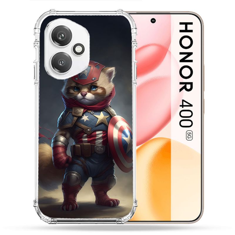 Coque Renforcée Pour Honor 400 5G Animal Chat America