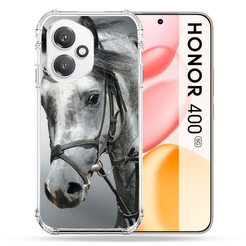 Coque Renforcée Pour Honor 400 5G Animal Cheval Blanc