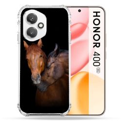 Coque Renforcée Pour Honor 400 5G Animal Cheval Marron