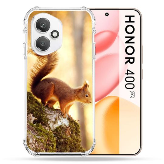 Coque Renforcée Pour Honor 400 5G Animal Ecureuil Bois