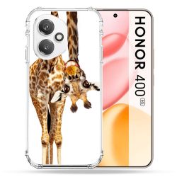 Coque Renforcée Pour Honor 400 5G Animal Girafe Blanche