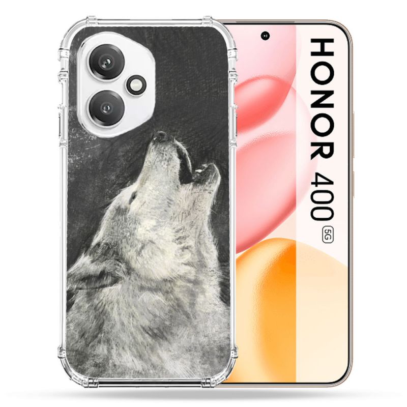 Coque Renforcée Pour Honor 400 5G Animal Loup Hurlement