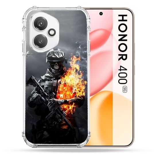 Coque Renforcée Pour Honor 400 5G Call Of Duty Squelette