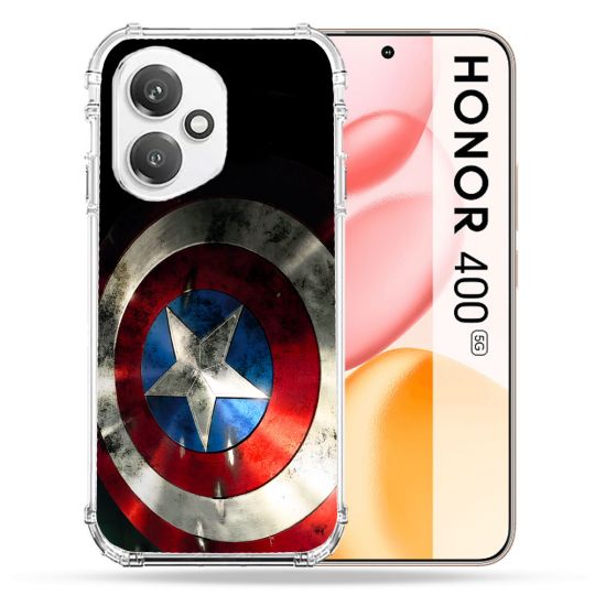 Coque Renforcée Pour Honor 400 5G Captain America Bouclier