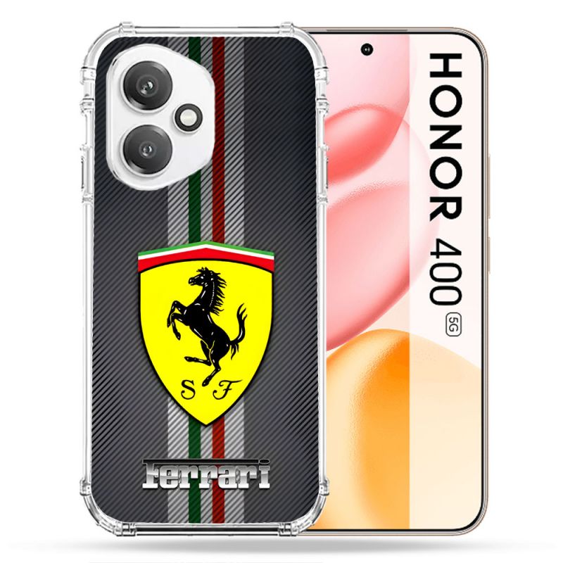 Coque Renforcée Pour Honor 400 5G Ferrari Carbone
