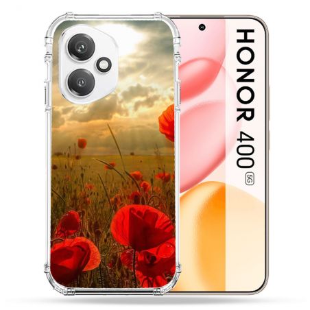Coque Renforcée Pour Honor 400 5G Fleur Coquelicot