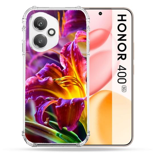 Coque Renforcée Pour Honor 400 5G Fleur Lys Color