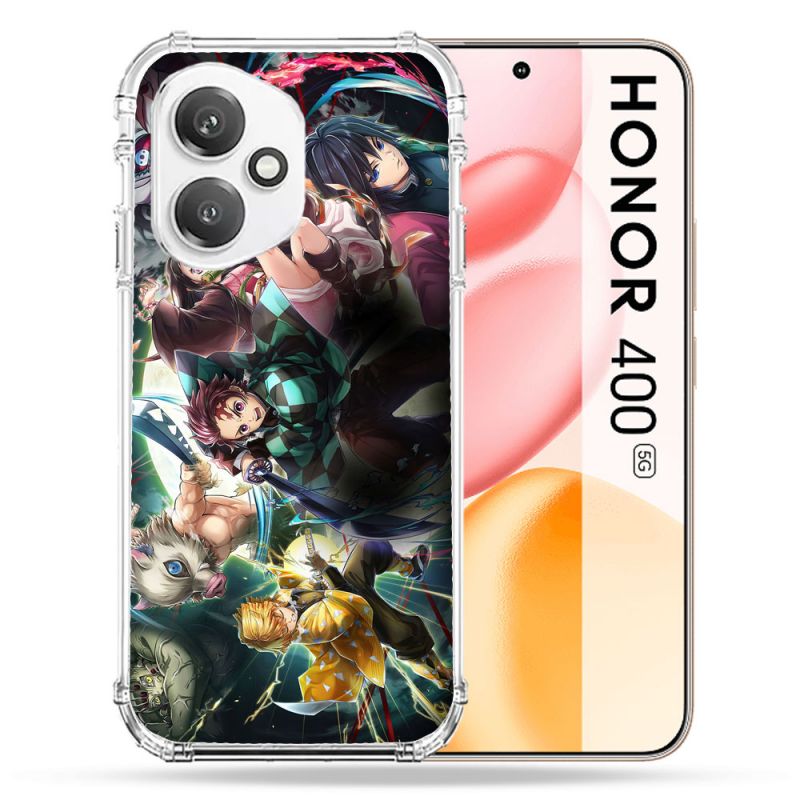 Coque Renforcée Pour Honor 400 5G Manga Demon Slayer Groupe