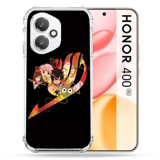 Coque Renforcée Pour Honor 400 5G Manga Fairy Tail Logo Noir