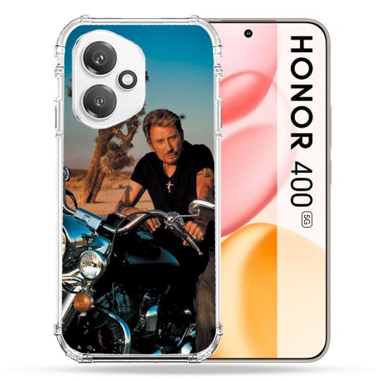 Coque Renforcée Pour Honor 400 5G Musique Johnny Hallyday Moto