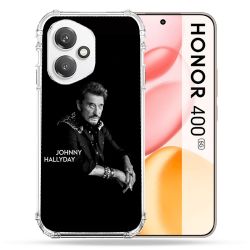 Coque Renforcée Pour Honor 400 5G Musique Johnny Hallyday Noir