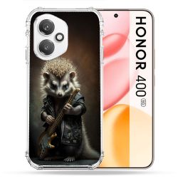 Coque Renforcée Pour Honor 400 5G Musique Rock Herisson
