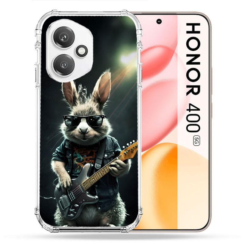Coque Renforcée Pour Honor 400 5G Musique Rock Lapin