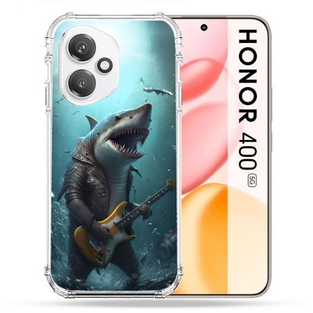 Coque Renforcée Pour Honor 400 5G Musique Rock Requin