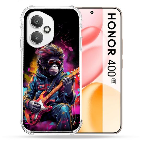 Coque Renforcée Pour Honor 400 5G Musique Rock Singe