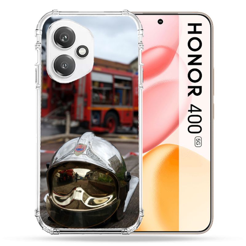 Coque Renforcée Pour Honor 400 5G Pompier Casque Camion