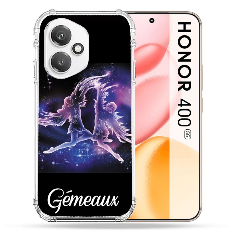 Coque Renforcée Pour Honor 400 5G Signe Zodiaque 2 Gémeaux