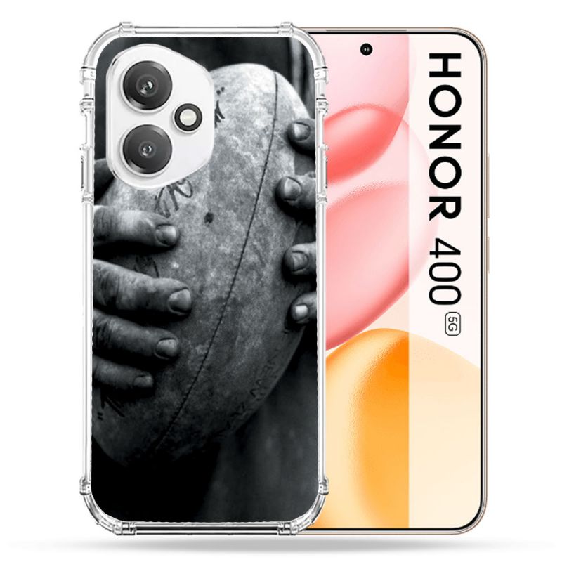 Coque Renforcée Pour Honor 400 5G Sport Rugby Ballon Vintage