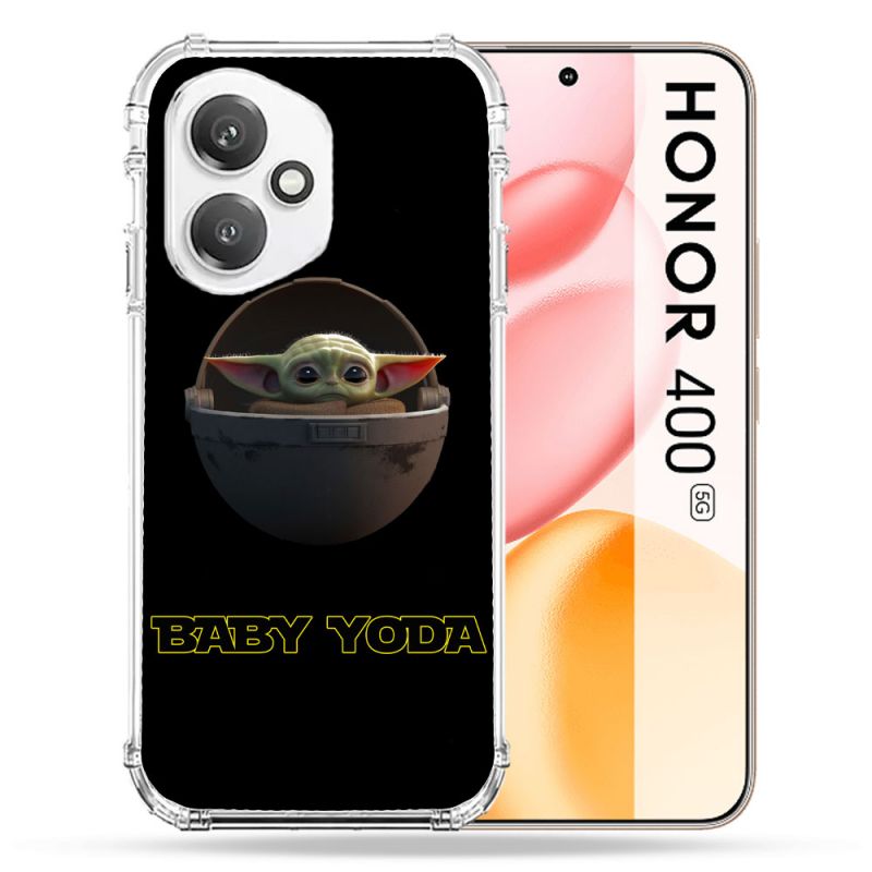 Coque Renforcée Pour Honor 400 5G Star Wars - Yoda bebe noir
