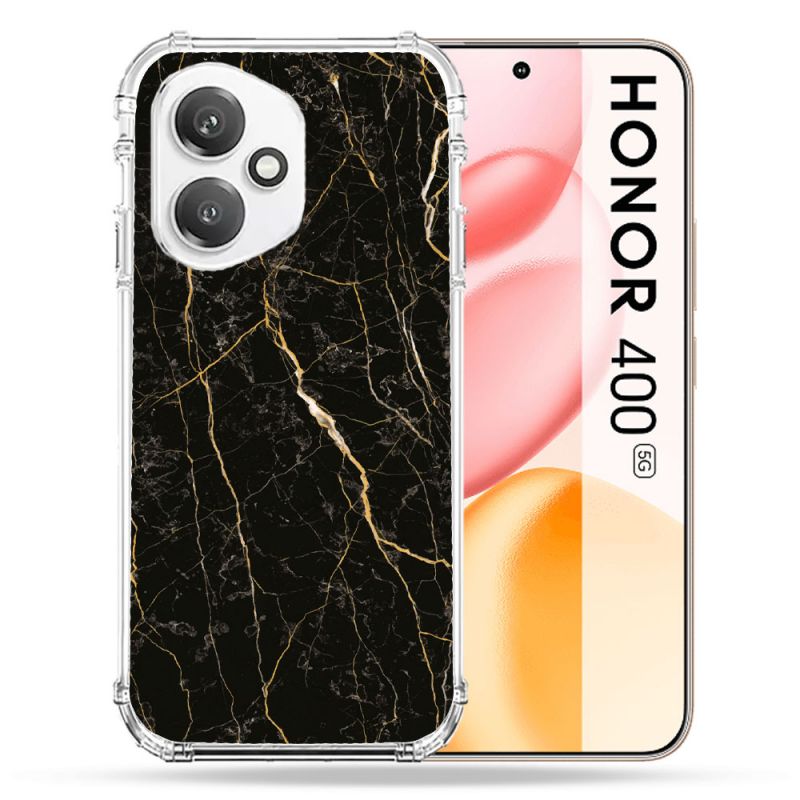 Coque Renforcée Pour Honor 400 5G Texture Marbre Noir