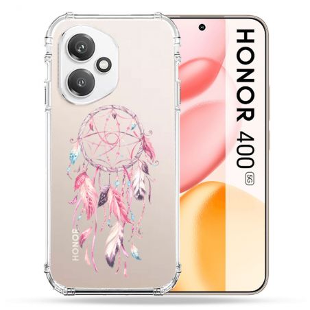 Coque Renforcée Transparente Pour Honor 400 5G Attrape Reve Rose