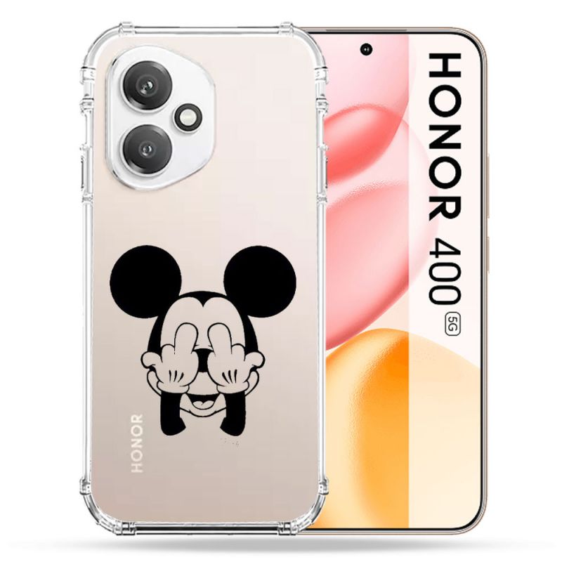 Coque Renforcée Transparente Pour Honor 400 5G Mickey doigt