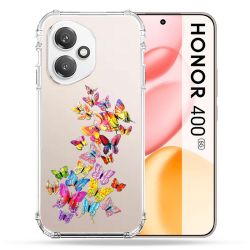 Coque Renforcée Transparente Pour Honor 400 5G Papillon Multicolore