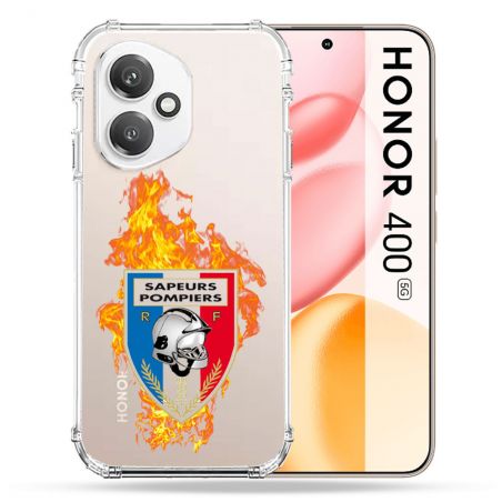 Coque Renforcée Transparente Pour Honor 400 5G Pompier Feu