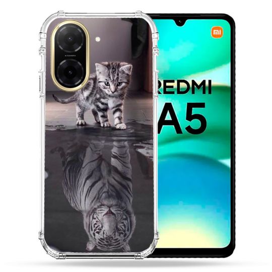 Coque Renforcée Pour Xiaomi Redmi A5 Animal Chat Reflet