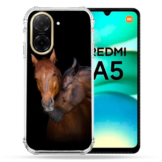Coque Renforcée Pour Xiaomi Redmi A5 Animal Cheval Marron