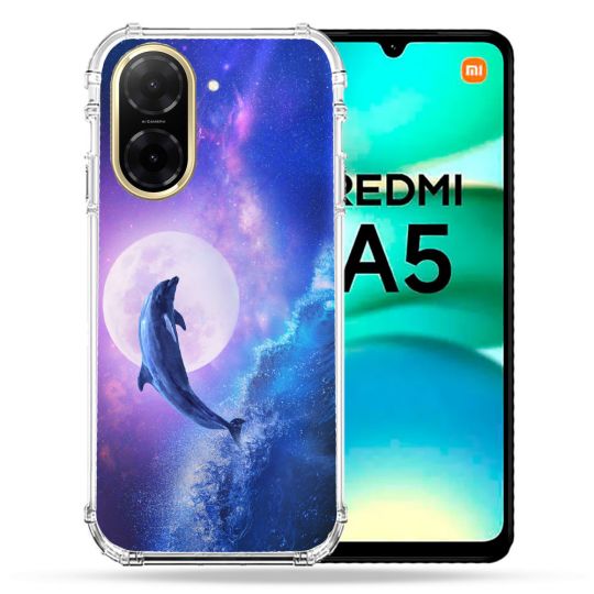 Coque Renforcée Pour Xiaomi Redmi A5 Animal Dauphin Vague
