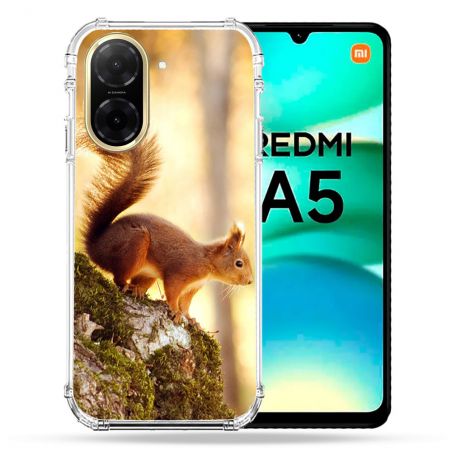 Coque Renforcée Pour Xiaomi Redmi A5 Animal Ecureuil Bois