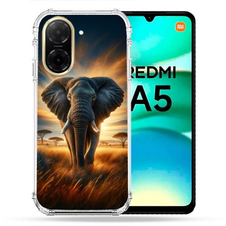 Coque Renforcée Pour Xiaomi Redmi A5 Animal Elephant Savane