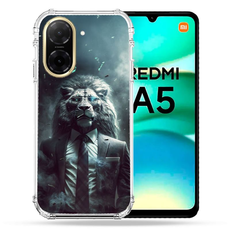Coque Renforcée Pour Xiaomi Redmi A5 Animal Lion Business