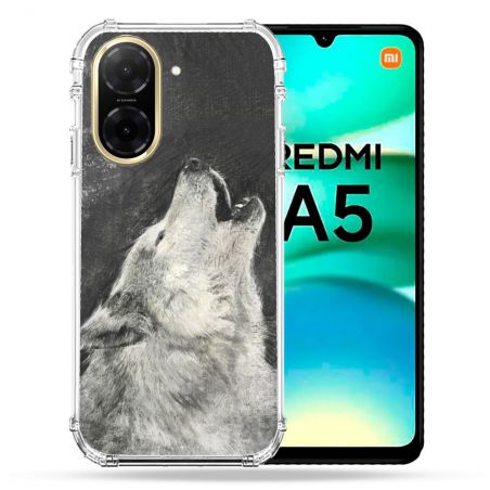 Coque Renforcée Pour Xiaomi Redmi A5 Animal Loup Hurlement