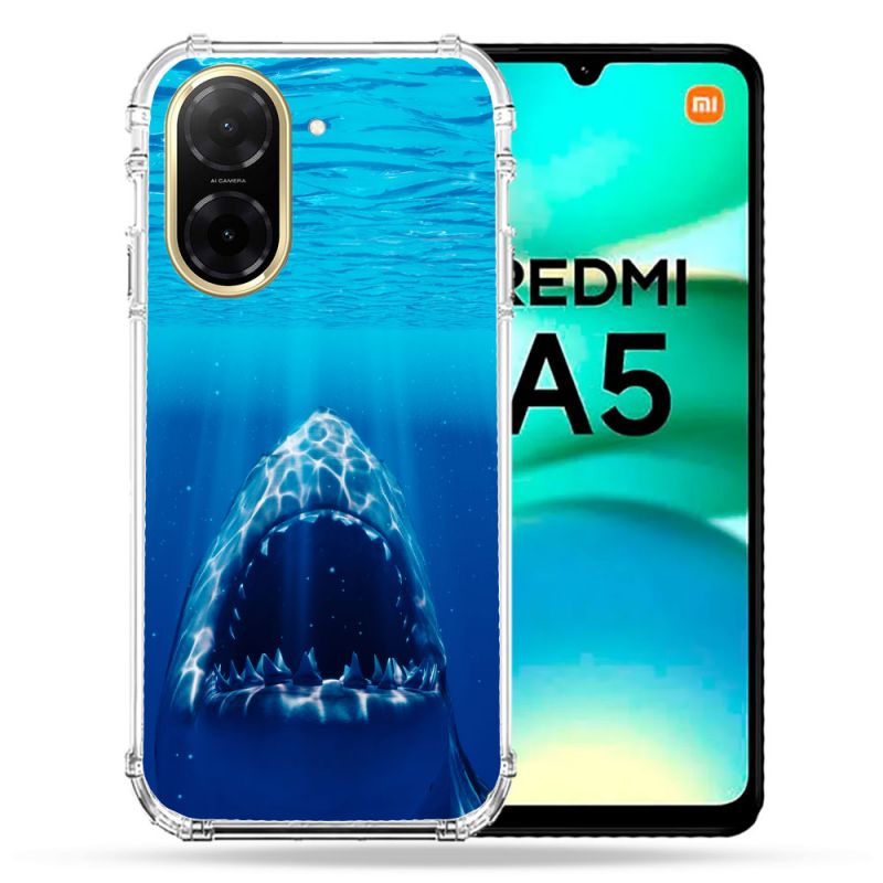 Coque Renforcée Pour Xiaomi Redmi A5 Animal Requin Dent