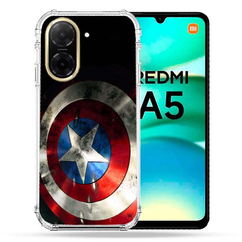 Coque Renforcée Pour Xiaomi Redmi A5 Captain America Bouclier